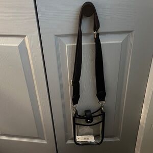 Transparent Black Crossbody Bag